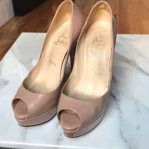 Christian Louboutin nude Lady Peep